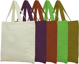 Bolsa de lona ecológica personalizada al por mayor, bolsa de algodón natural original con logotipo impreso étnico esencial para llevar de compras - Product Image 5