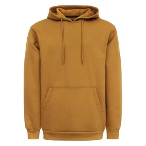 Pull-over pour homme de qualité supérieure, écologique, à séchage rapide, doublé, couleur unie, 100% coton polaire, coupe classique - Product Image 1