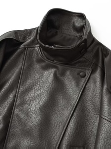 Spring Autumn Fashion Unisex Genuine Leather Waterproof Breathable Eco-Friendly Vintage Oversized Moto Bomber Jacket - Product Image 3