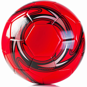 Ballons de football légers taille officielle Hot Sale Quick Touch avec logo personnalisé, fournisseur en gros d'équipements, ballon de football rouge - Product Image 1