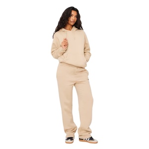 Sweat à capuche surdimensionné pour femmes en polaire avec logo personnalisé OEM ODM pull à coupe ample sweat chaud pour l'hiver hauts avec logo à l'avant vente en gros - Product Image 3