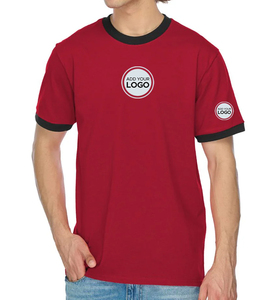 Ringer Short Sleeve <b>Wholesale</b> Price Tri-blend Tee Shirt - Product Image 5