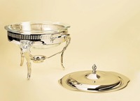 Chauffe-Plat de Luxe en Acier Inoxydable, Ensemble Buffet Professionnel, Réchaud Alimentaire pour Traiteur, Capacité 150L, Chauffage à la Vapeur pour Hôtels, Mariages et Événements