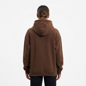 Women's <b>Brown</b> Oversized Pullover Hoodie <b>Fleece</b> Sweatshirt Kangaroo Pocket Casual Streetwear - Product Image 2
