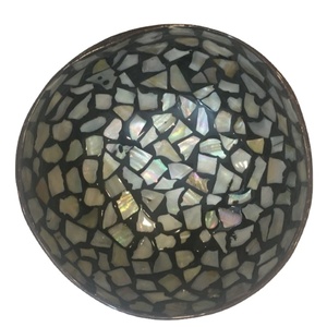 Cuencos de coco tallados de alta calidad, cuencos de sal lacados con patrón de concha de Vietnam para decoración del hogar, precio competitivo, muestras gratis - Product Image 6