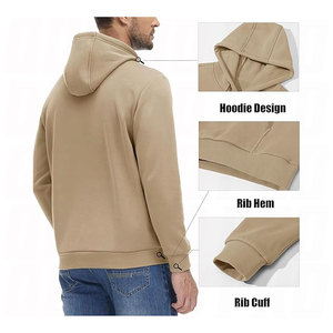Casual Sports Loose Trendy Long Sleeved Hooded Pullover <b>Polyester</b> Hoodie for Men Lightweight Comfortable Streetwear - Product Image 3