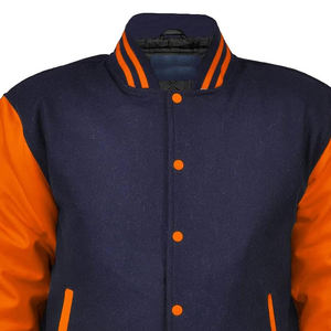 Vestes de baseball universitaires en cuir brodées sur mesure de haute qualité pour hommes – Vente en gros - Product Image 6