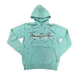 Custom Made Logo Distressed <b>Hoodie</b> New Design Fashion Distressed <b>Hoodie</b> Logo High Quality <b>Oversized</b> Distressed <b>Hoodie</b> - Product Image 2