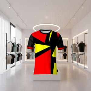 Camiseta de Sublimación para Hombre, Manga Corta, Cuello Redondo, Transpirable, de Poliéster, Lisa, para Proceso de Impresión por Sublimación - Product Image 2