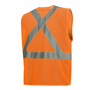 เสื้อกั๊กสะท้อนแสงแบบมองเห็นได้ชัดเจนพร้อมกระเป๋า ชุดทำงานก่อสร้างสำหรับผู้ชายและผู้หญิง พร้อมโลโก้ ขนาด และสีที่กำหนดเองได้ - Product Image 3