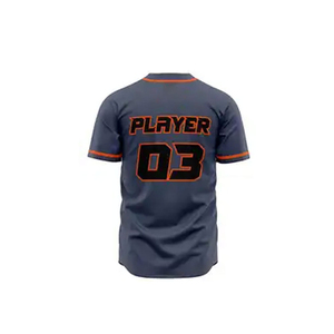 Ensemble uniforme de baseball pour hommes, maillot à boutons, manches courtes, vêtements de sport, logo personnalisé, tenue d'équipe - Product Image 5