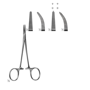 Pinzas Hemostáticas Halsted Mosquito de 12.5cm |   Mordazas dentadas finas con junta de caja |   Instrumentos Quirúrgicos Reutilizables de Grado Médico - Product Image 1