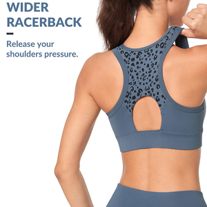 Sujetador deportivo personalizado con estampado por sublimación, que absorbe la humedad, estilo deportivo, con cremallera, diseño hueco, para fitness y gimnasio, para mujer. - Product Image 5