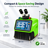 Soudeuse laser professionnelle pour bijoux Riselaser 60W YAG, machine de soudage par points pour la réparation de bagues en or et en argent avec écran HD et microscope