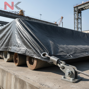 Bâche en HDPE de qualité export, haute résistance à la traction, double laminée, imperméable, pour le transport de marchandises et la logistique - Product Image 3