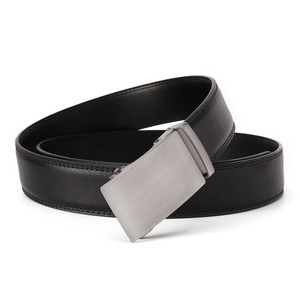 <b>Top</b> Cow Hide Vintage Eco-Friendly Men's Fashion Automatic Ratchet Belt with Copper Buckle - Product Image 3