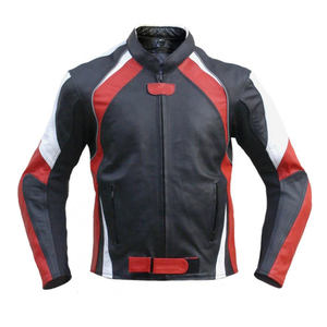 Chaqueta de Cuero para Motociclismo y Automovilismo, Unisex, Estilo Casual Elegante, Personalizable, Tallas Grandes, Resistente al Viento, Transpirable, Diseño Delgado, Color Sólido - Product Image 5