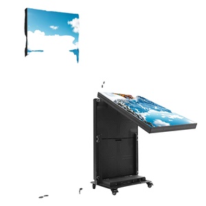 Pantalla LED Publicitaria para Marketing P1.25 P1.86 P2.5, Tótem Móvil Plegable para Interiores y Exteriores - Product Image 1