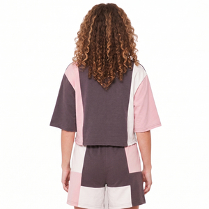 2026 Latest Summer Casual Streetwear Top Shorts <b>Set</b> Ladies <b>Knitted</b> Spandex/Cotton Quick Dry Lightweight Breathable Embroidery - Product Image 6