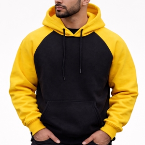 Sweat à capuche raglan bicolore pour homme – Design deux tons, manches longues, confortable pour le quotidien - Product Image 1