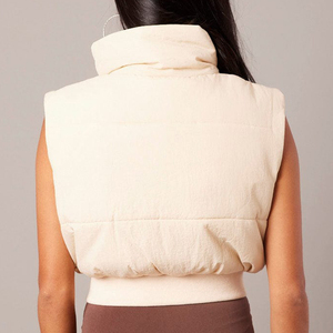 New Women's Winter <b>Cropped</b> <b>Puffer</b> Vest Sleeveless Padded <b>Jacket</b> Warm Fashion Casual Short <b>Puffer</b> Coat Waistcoat - Product Image 2