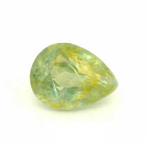 Zafiro Verde Amarillo Natural, Corte Pera, Gema Suelta, Brillo Superior, Piedra Preciosa Premium para Joyería - Product Image 1