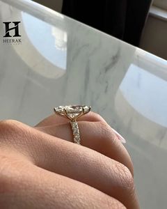 Anillo de Boda Moderno con Gran Marquise, Banda Completa de Eternidad con Múltiples Piedras, Oro de 10K y 14K, Joyería Fina de Fábrica - Product Image 5