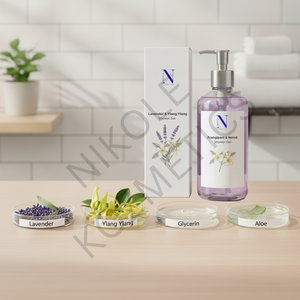 Gel de Ducha de Lavanda e Ylang Ylang, Hidratante, Floral, Limpiador Suave, Refrescante, para un Baño Delicado y Suave - Product Image 2