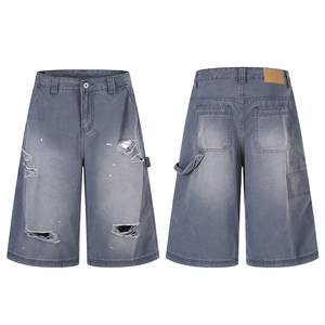 Proveedor de Fábrica, Shorts de Mezclilla de Cintura Media para Mujer, Ropa Casual de Verano, Estilo Y2K, Cinturón con Logotipo Personalizado - Product Image 6