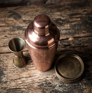 Coctelera Grande Clásica con Acabado en Cobre para Mezclar Bebidas, Juego de Herramientas de Bar para Fiestas en Casa - Product Image 3