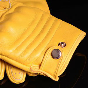 Leather Motorcycle <b>Gloves</b> Touchscreen Compatible Thermal Eco-Friendly Slim Fit Wrist Length Winter Sports - Product Image 2