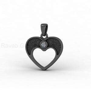 18k Gold Genuine 925 Silver Heart Blank Bezel Charm <b>Pendant</b> with CZ Setting <b>for</b> DIY Keepsake Memorial Resin Jewelry Findings - Product Image 4