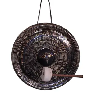 Hand made engraving bronze Tibetan GONG