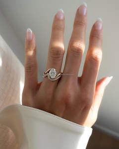 IGI/GIA Lab Grown Cut Diamond Vintage 14K Anillo de boda/compromiso amarillo Unisex Oro blanco fino para fiesta de aniversario-Worthy - Product Image 2