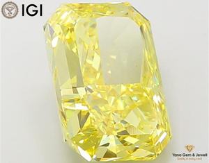 เพชรสีเหลืองแฟนซี วิวิด ความใส VS1 น้ำหนัก 7.03 กะรัต เพชร CVD ที่เพาะเลี้ยงในห้องปฏิบัติการ พร้อมใบรับรอง IGI ทรงเรเดียนท์ สำหรับเครื่องประดับสุดหรู - Product Image 6