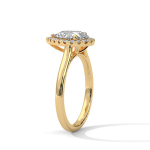 แหวนเพชรทองคำ 14K เพชรเพาะเลี้ยงในห้องปฏิบัติการ แหวนทองคำแท้ 18K สำหรับผู้หญิง สไตล์คลาสสิก รับรองโดย IGI แหวนหมั้น แหวนวันครบรอบ - Product Image 5