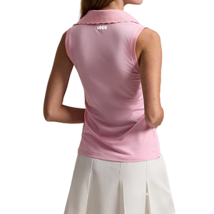 Camiseta sin Mangas para Mujer, Corte Entallado, Casual, Tejida, con Logotipo Personalizado, Elástica, Piqué, Transpirable, que Absorbe la Humedad - Product Image 2