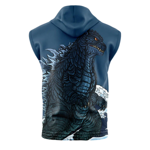 Vente en gros de sweats à capuche sans manches zippés en polyester par sublimation pour hommes, vêtements de musculation, anti-rétrécissement, fabriqués en Chine, meilleur prix, style et qualité supérieurs - Product Image 3