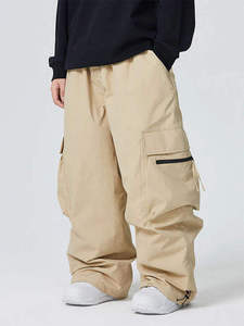 Pantalones de Esquí Unisex Impermeables y Cortavientos, Pantalones de Snowboard Aislantes, Estilo Cargo, Transpirables, para Deportes de Nieve al Aire Libre en Invierno - Product Image 4