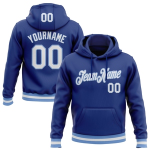 Sweat-shirt à capuche sportif blanc-bleu clair, nouvelle conception, sur mesure, vente en gros directe pour l'industrie - Product Image 1