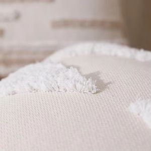 Simple Elegant Woven Cotton Cushion Printed Soft Breathable Fabric Decorative Pillow for Patio <b>Bench</b> Couch Living Room Styling - Product Image 4