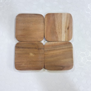 Trending Design Natural solid Wooden Coasters Best Design Tea Cups coaster Manufacturer and Supplier From India - Product Image 5