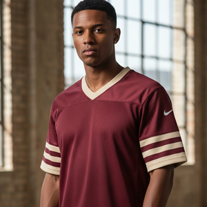 Camiseta de Fútbol Americano Sublimada Personalizada, Malla de Alta Densidad Transpirable, Ropa Deportiva Elástica, Uniforme de Juego para Equipos Adultos, Pantalones Cortos - Product Image 5