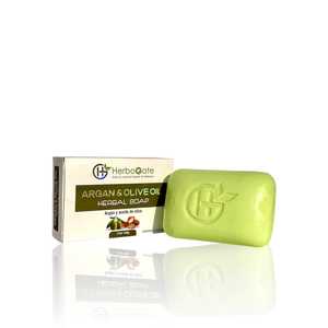 สบู่อาบน้ำสมุนไพรน้ำมันมะกอก น้ำมันอาร์แกน สูตรธรรมชาติ ทำความสะอาดอย่างอ่อนโยน ฟองครีม เนื้อสัมผัสเนียนนุ่ม ให้ผิวสัมผัสนุ่มนวล ดูแลผิวกาย - Product Image 6