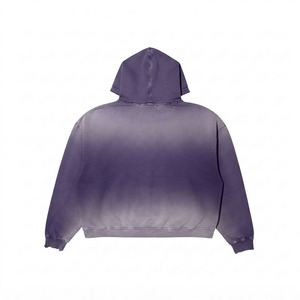 Sudadera con Capucha para Hombre, Ecológica, con Lavado Ácido, 420 GSM, Felpa de Algodón Premium, Negra, Estilo Vintage, para Personalizar - Product Image 2
