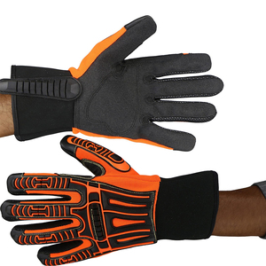 Guantes de Trabajo de Cuero TPR Resistentes al Aceite, Gas y Minerales, Impermeables, de Alta Protección Contra Impactos y Cortes - Product Image 4