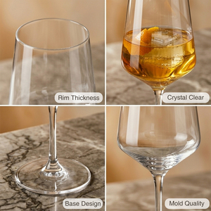 [Holar] Verre à vin blanc réutilisable en plastique de 18 oz, clarté équivalente au verre, fabriqué à Taïwan, idéal pour les mariages, les anniversaires et l'hôtellerie (vente en gros) - Product Image 5