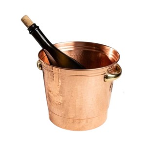 Ribbed Stainless Steel <b>Ice</b> <b>Bucket</b> Wine Chiller with Ring Handles for Bar Restaurant Wedding Party <b>Table</b> Buffet - Product Image 4