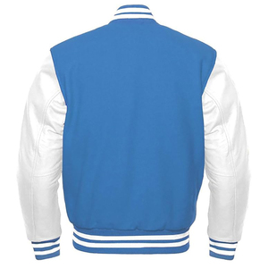 แจ็คเก็ตวาร์ซิตี้รุ่นยอดนิยม ระบายอากาศได้ดี คอเสื้อแบบคอกลม  รับสกรีนโลโก้ แขนยาวเต็มตัว แจ็คเก็ตเบสบอลสไตล์วิทยาลัยสำหรับผู้ชาย - Product Image 6