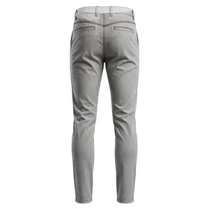 AMKOOR ENTERPRISES AE-CP-05 Pantalones Chinos de Algodón Gris para Hombre, Corte Recto, Peso Medio, Casuales, Transpirables, de Verano, con Bolsillos Laterales - Product Image 2